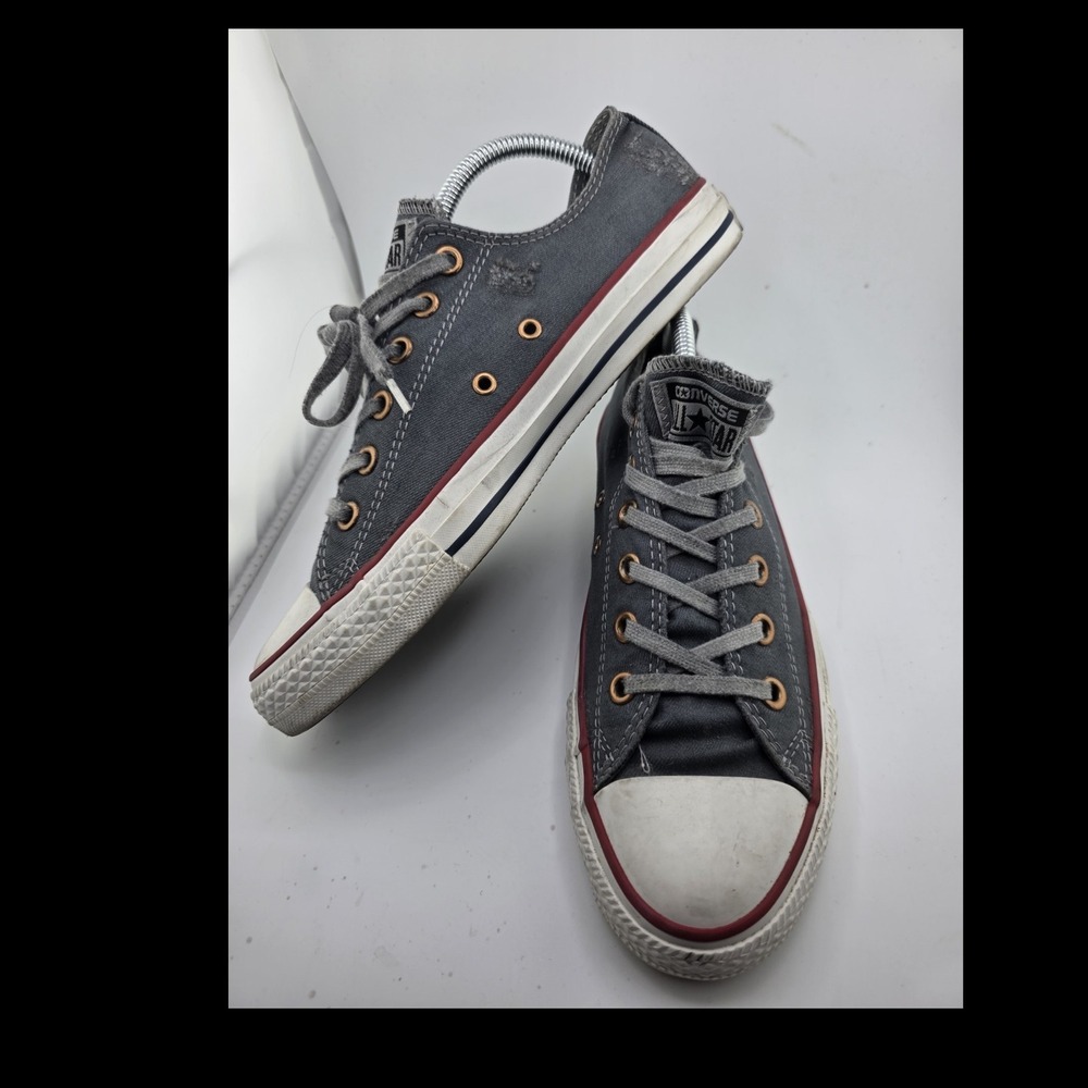 Converse Chuck Taylor All Star Ox Distressed Gray Low Top 142206C M7 W 9